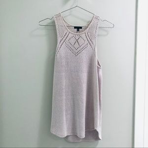 Soft Lilac Knit Tank Sz Small